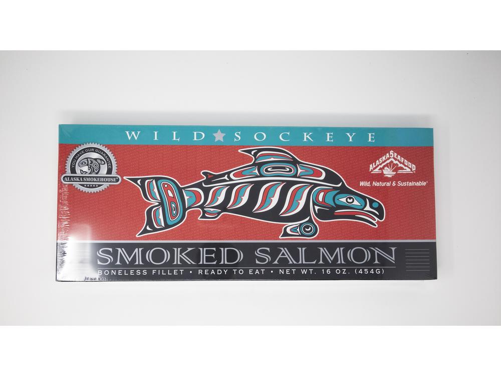 16OZ WILD CAUGHT ALASKAN SMOKED SOCKEYE SALMON