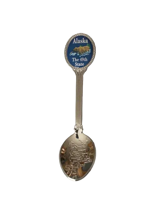 Spoon with Alaska bear design