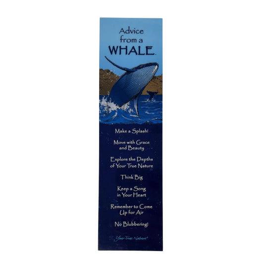 Advice from a whale bookmark