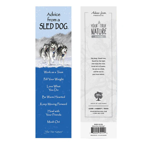 ADVICE FROM A SLED DOG BOOKMARK