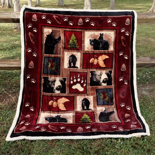 BEAR TRACKS SHERPA THROW