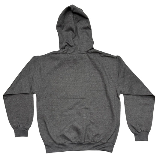 Gray hoodie on a white background