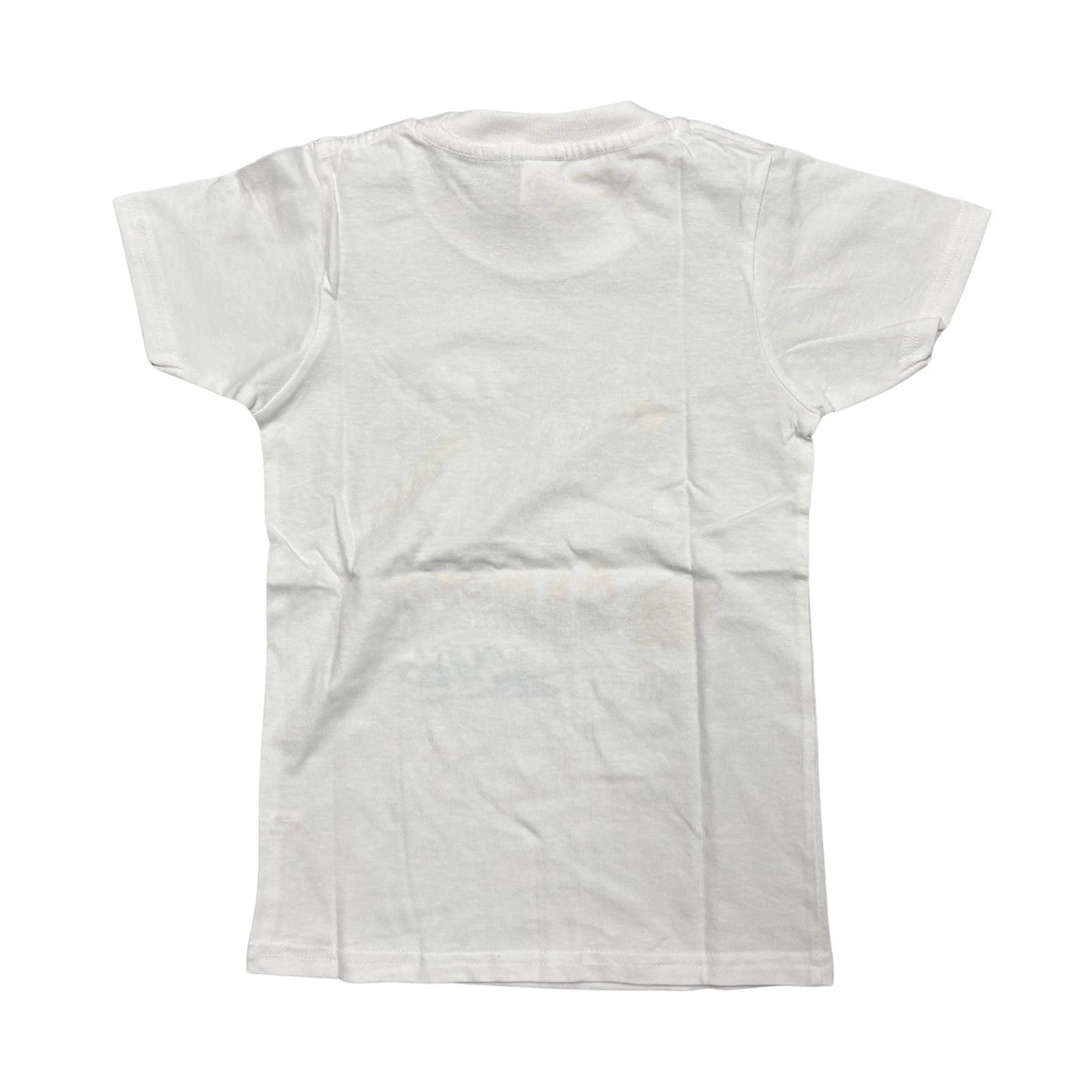 White t-shirt on a white background