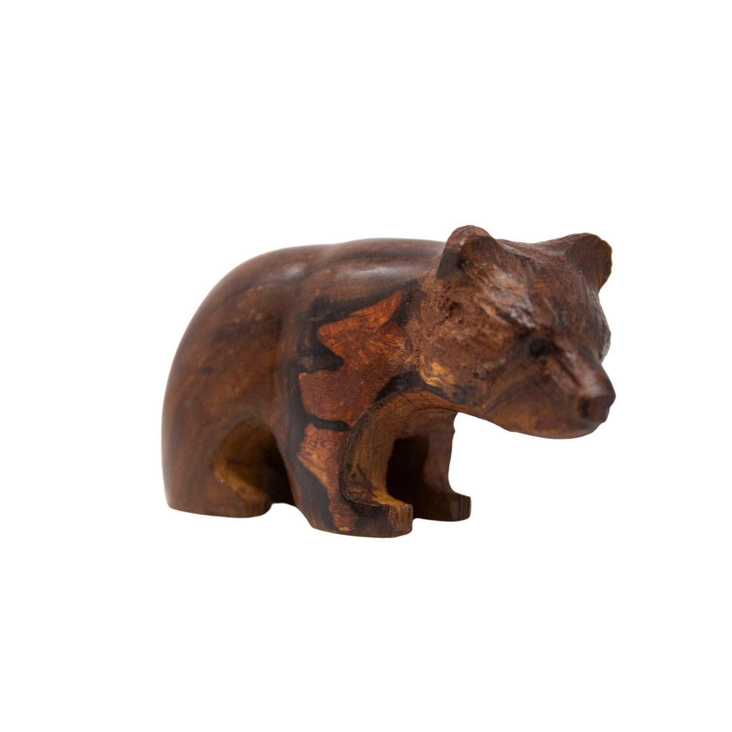 Wooden bear figurine