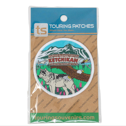 Packaged patch with 'Ketchikan' design
