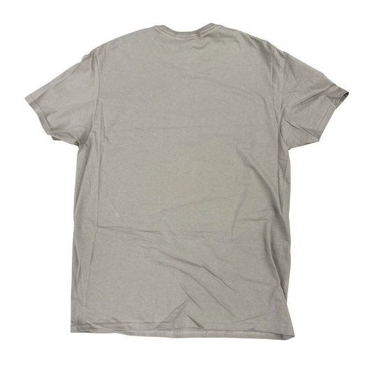 Back of Khaki Colored Tee