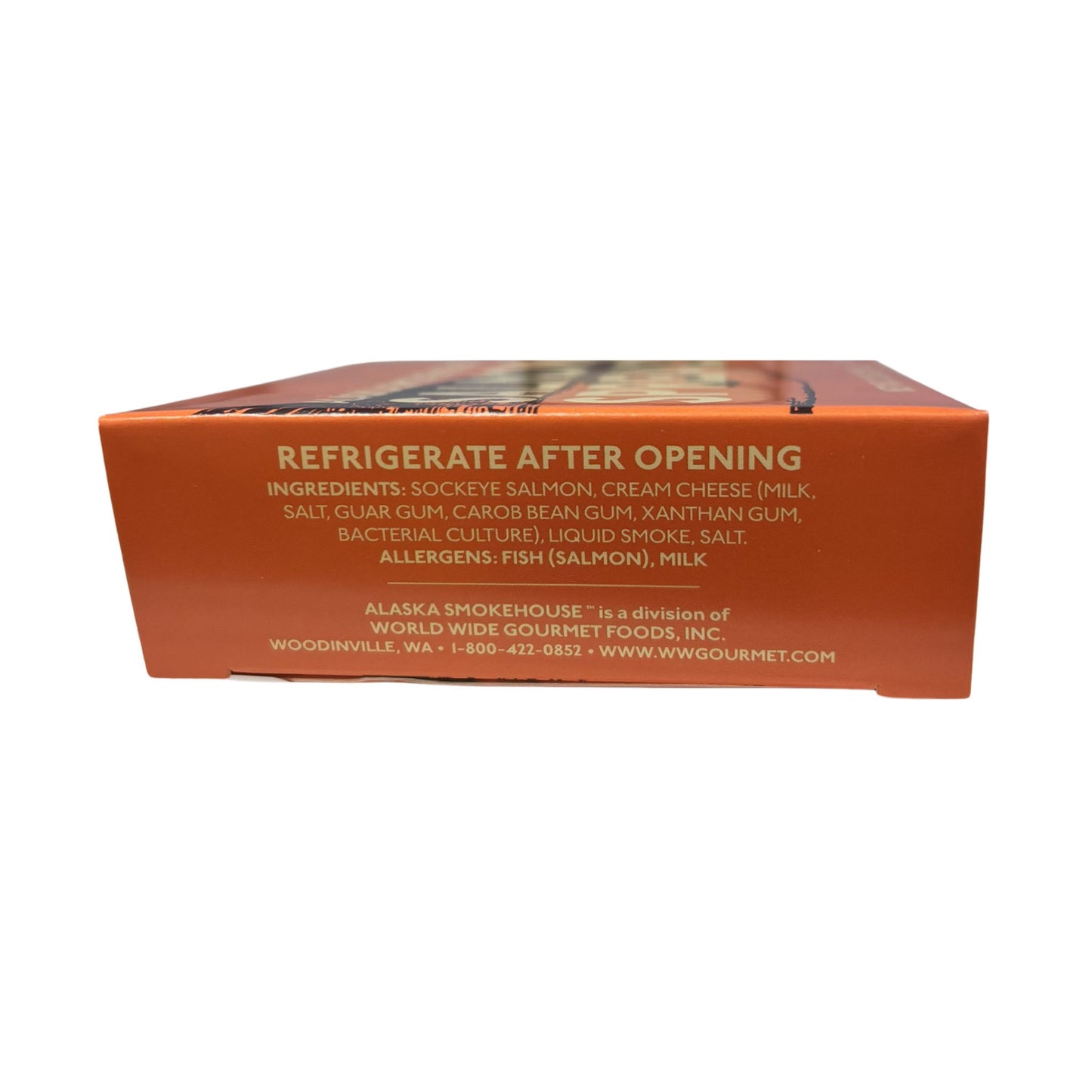 Back of a food packaging box with text and branding on a white background