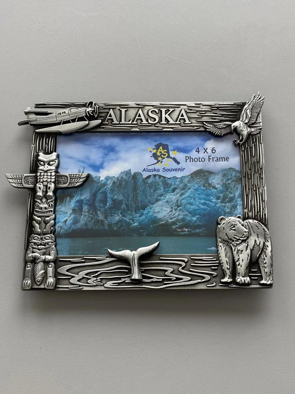 4x6 ANTIQUE PEWTER PICTURE FRAME