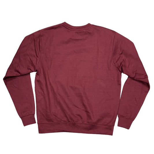 Maroon sweatshirt on a white background