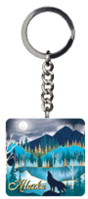 FOIL MOUNTAIN KEYCHAIN