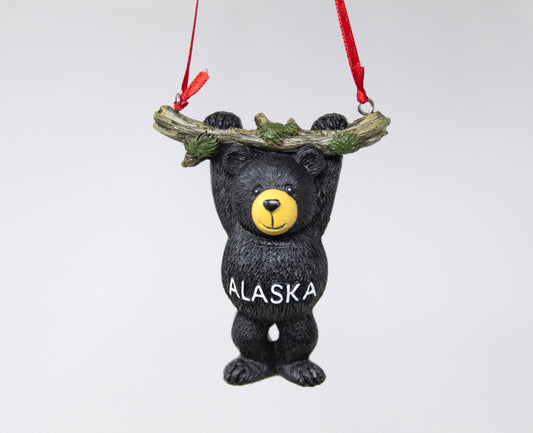 HANGING BLACK BEAR ORNAMENT