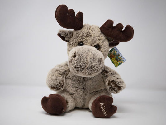 10" PREMIUM PLUSH FABRIC MOOSE