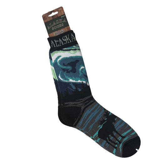 Alaska Socks sock with a design on a white background