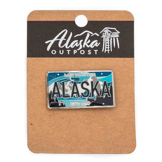 ALASKA LICENSE PLATE COLLECTOR PIN
