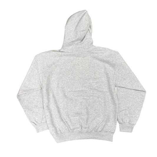 Back of Gray hoodie