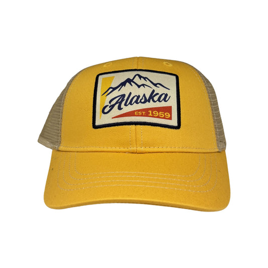 Yellow Alaska Baseball Hat