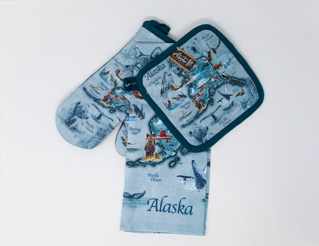 3PC VAN ZYLE MAP KITCHEN SET