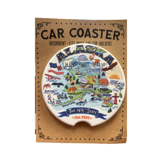 Alaska Map Car Coaster