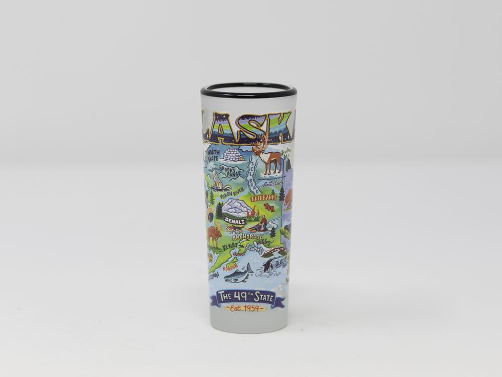 ALASKA MAP SHOT GLASS SHOOTER