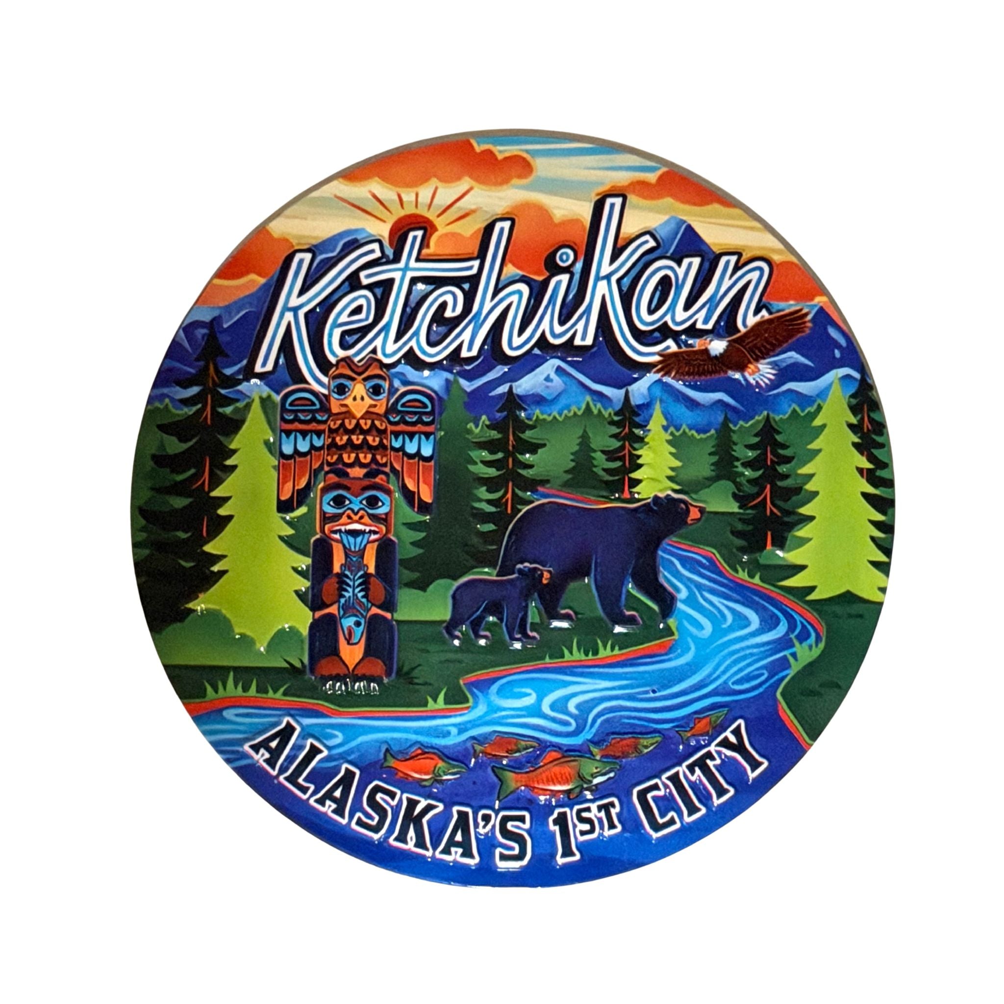 kat 　icelantic SCOUT SFC&MARKERセット Ketchikan Nature Embossed Magnet – Tongass Trading Company
