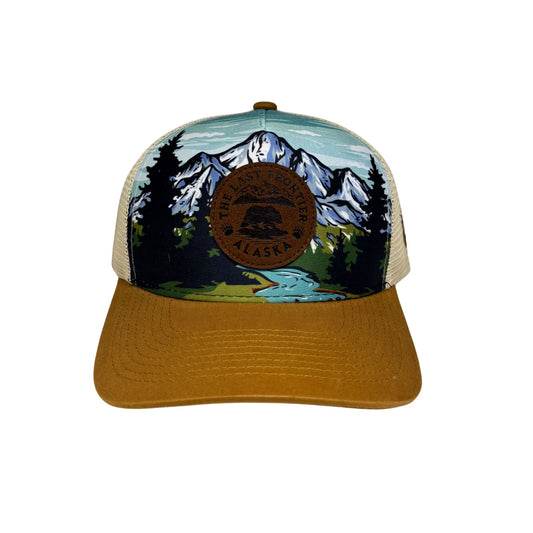 Alaska Leather Patch Sublimation Ball Hat