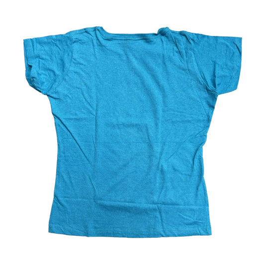 Blue t-shirt on a white background