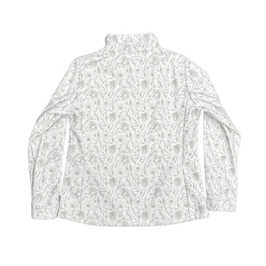 White floral patterned jacket on a white background
