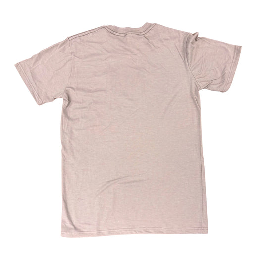 Back of t-shirt on a white background
