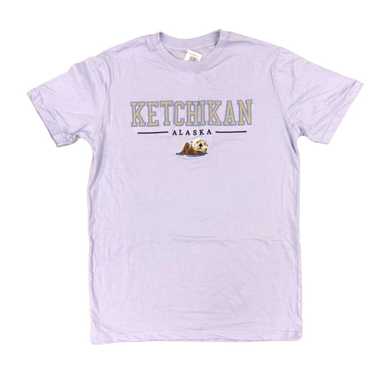Light purple t-shirt with 'Ketchikan Alaska' text and otter graphic