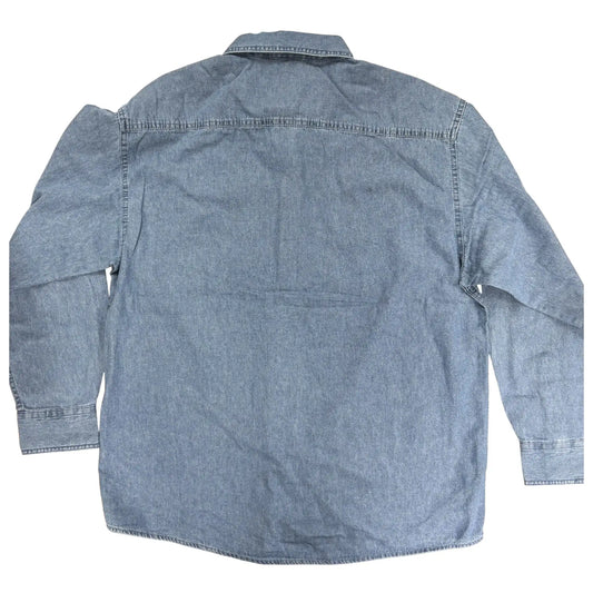 Back of denim long sleeve