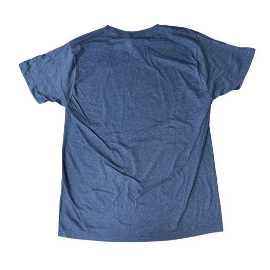 Blue t-shirt on a white background