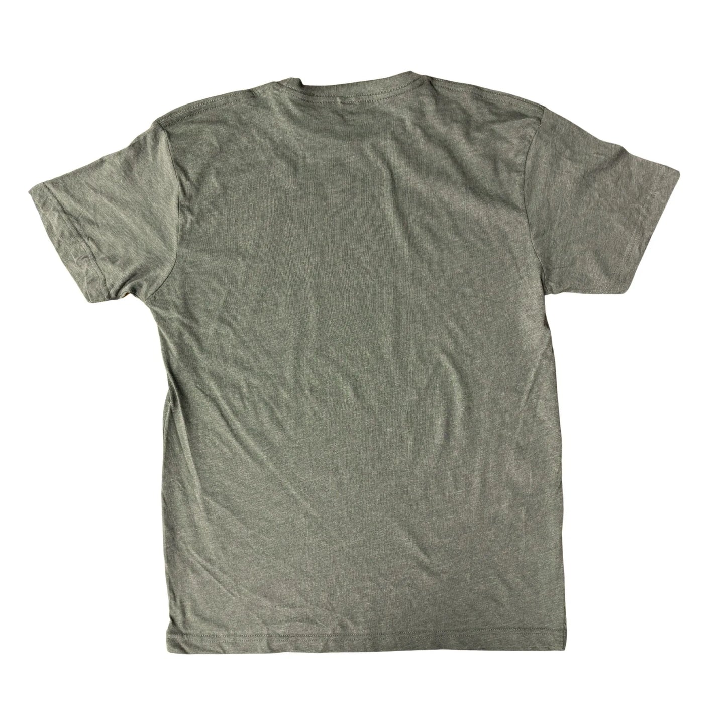 Back of green t-shirt