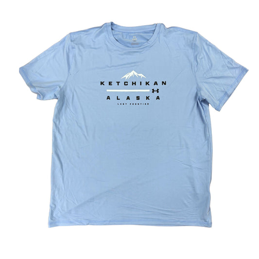 Light blue t-shirt with 'Ketchikan Alaska' text and mountain graphic