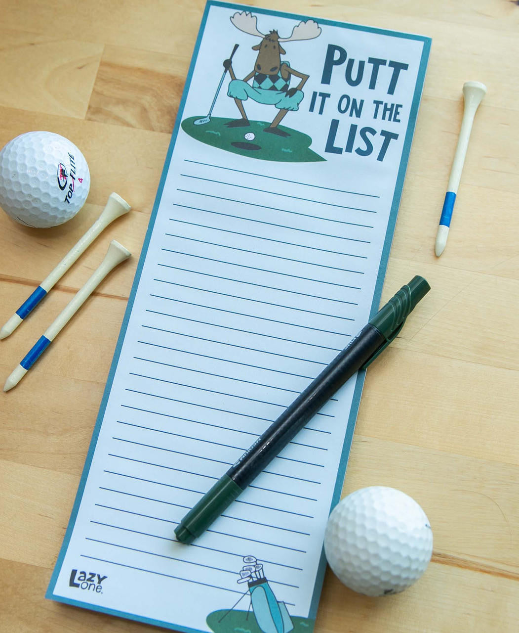PUTT IT ON THE LIST MAGNETIC NOTEPAD