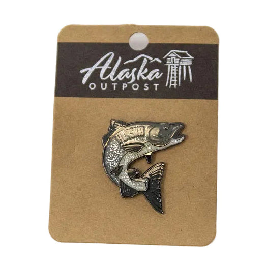 Salmon Sparkle Collector Pin