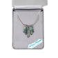 Necklace with colorful pendant in a 'Wild Pearle' box 