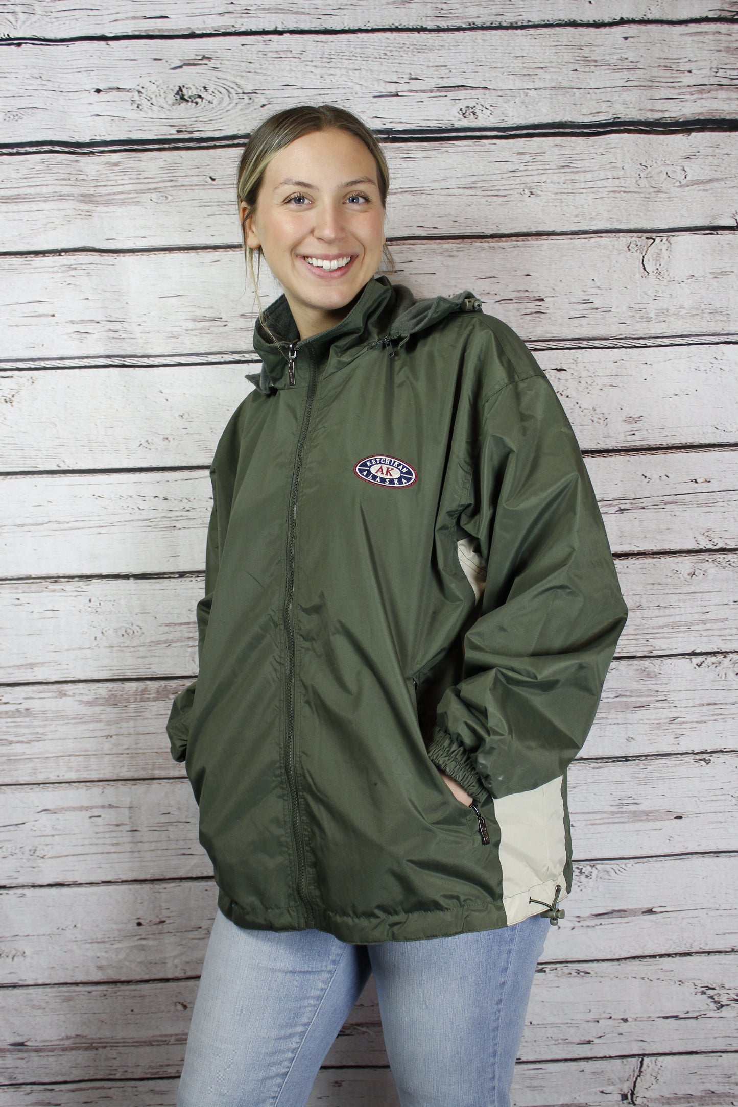 2-Tone Reversible Jacket with "Ketchikan, Alaska"