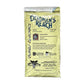 Deadman's Reach coffee bag with yellow label on a white background