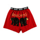 Red Boxers with Bear Cheeks text and two bears