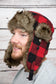 BUFFALO PLAID DAKOTA DAN TRAPPER CAP