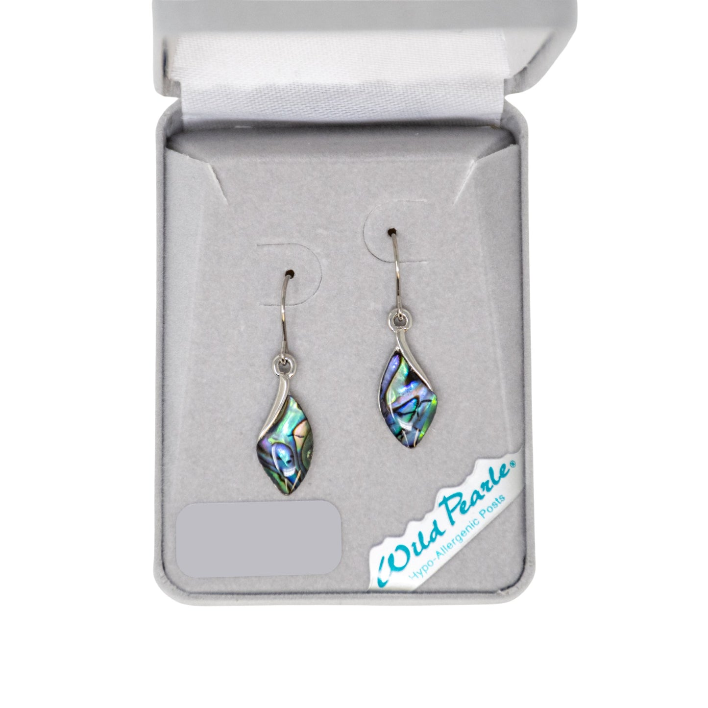 Pair of colorful silver earrings 