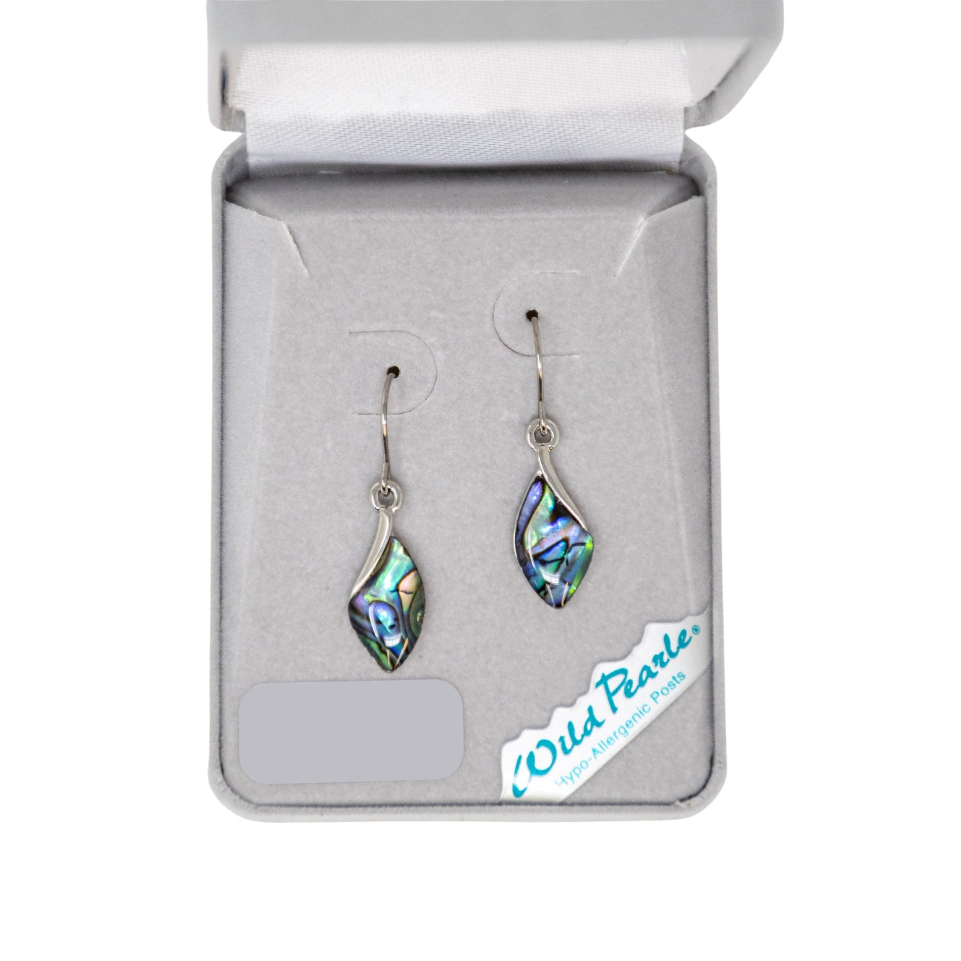 Pair of colorful silver earrings 