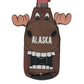 Moose shaped bottle insulator with alaska text