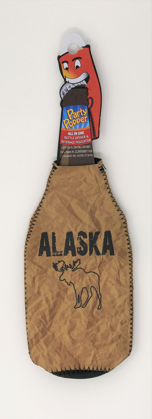 BROWN PAPER BAG BOTTLE INSULATOR