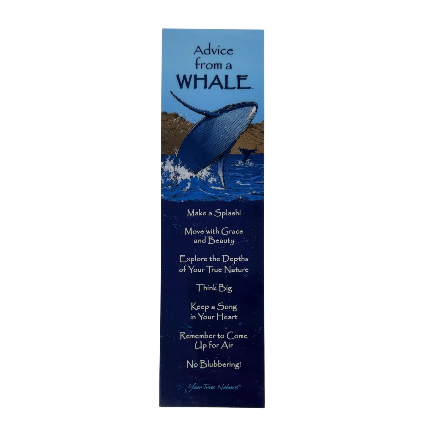 Advice from a whale bookmark