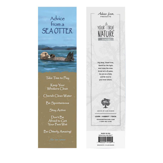 ADVICE FROM A SEA OTTER BOOKMARK
