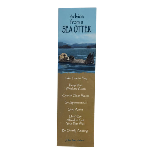Advice from a sea otter bookmark