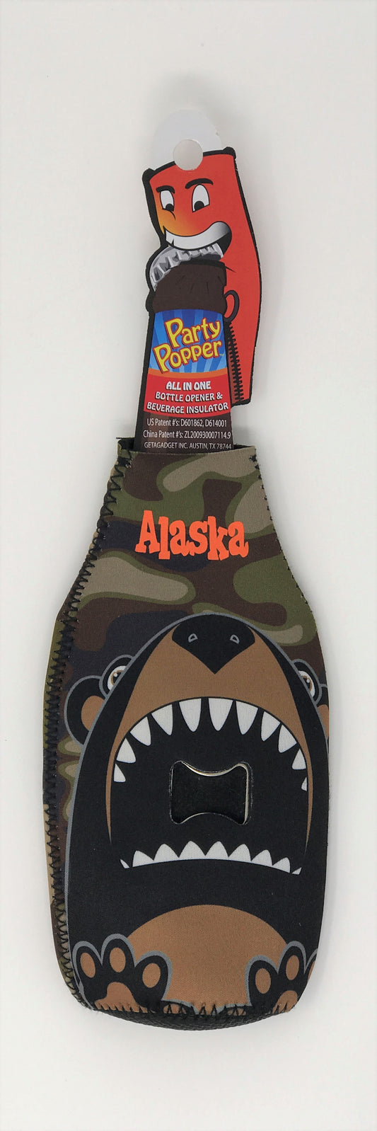 CAMO BEAR BOTTLE INSULATOR