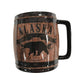 Brown Barrel mug with Alaska text and a bear silhouette