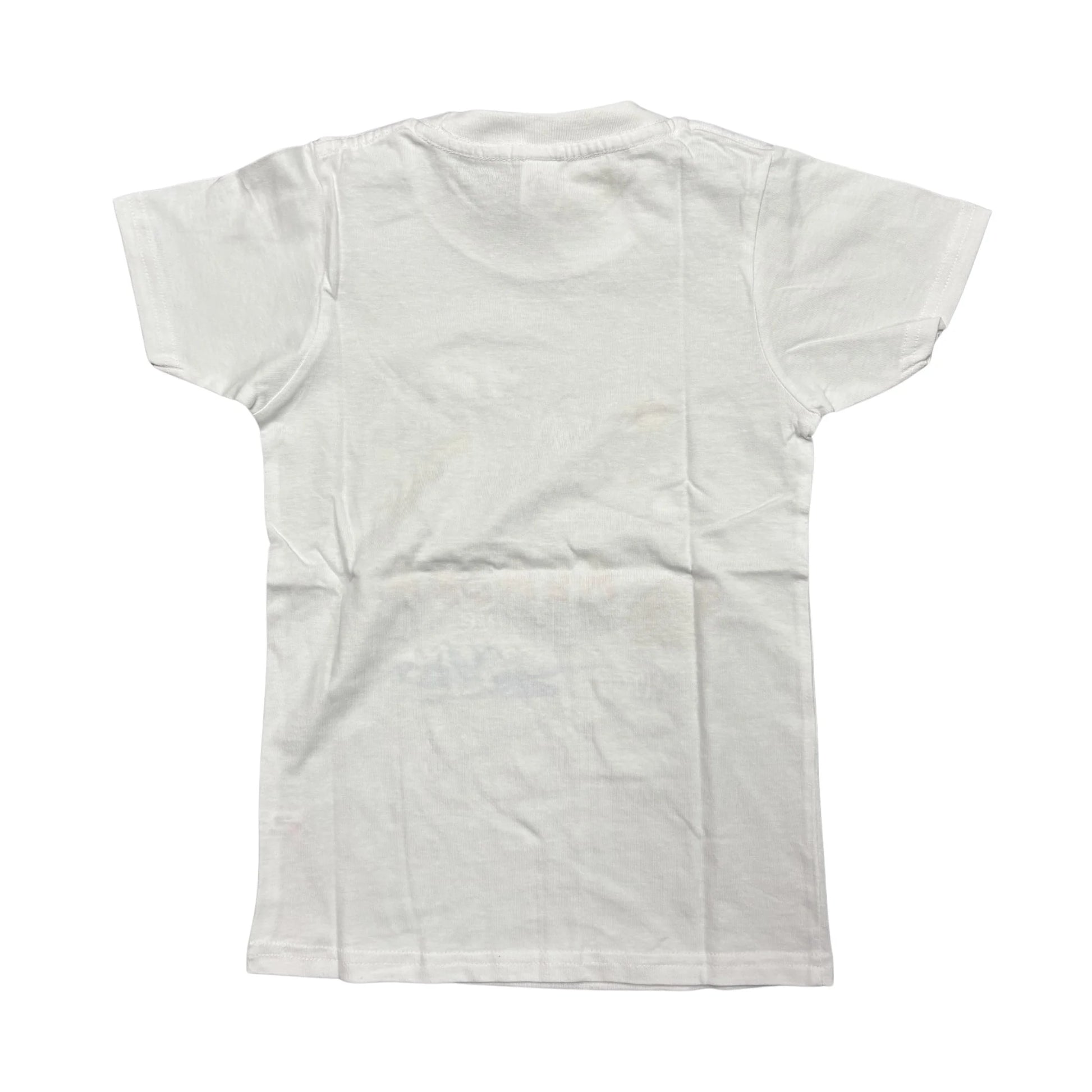 White t-shirt on a white background